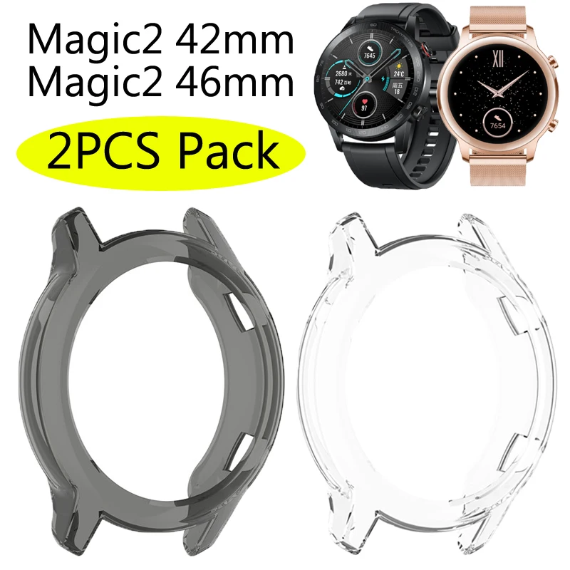 Чехлы из ТПУ для huawei honor watch magic2 46 мм защитный чехол с внешней рамкой защитные