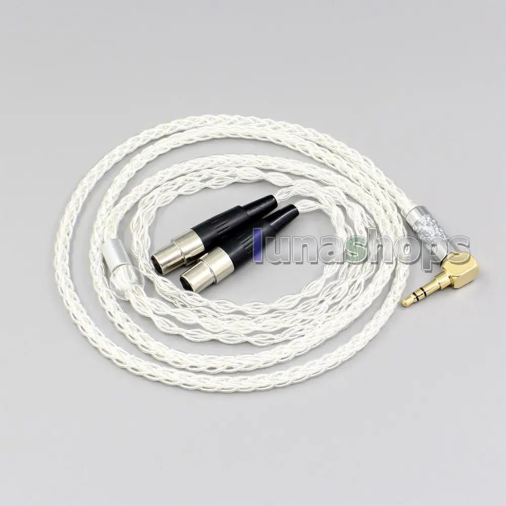 99% чистого серебра 8 ядро 2,5 мм 4,4 мм 3,5 мм XLR наушники кабель для Audeze LCD-3 LCD3 LCD-2 LCD-X LCD-XC LN006452