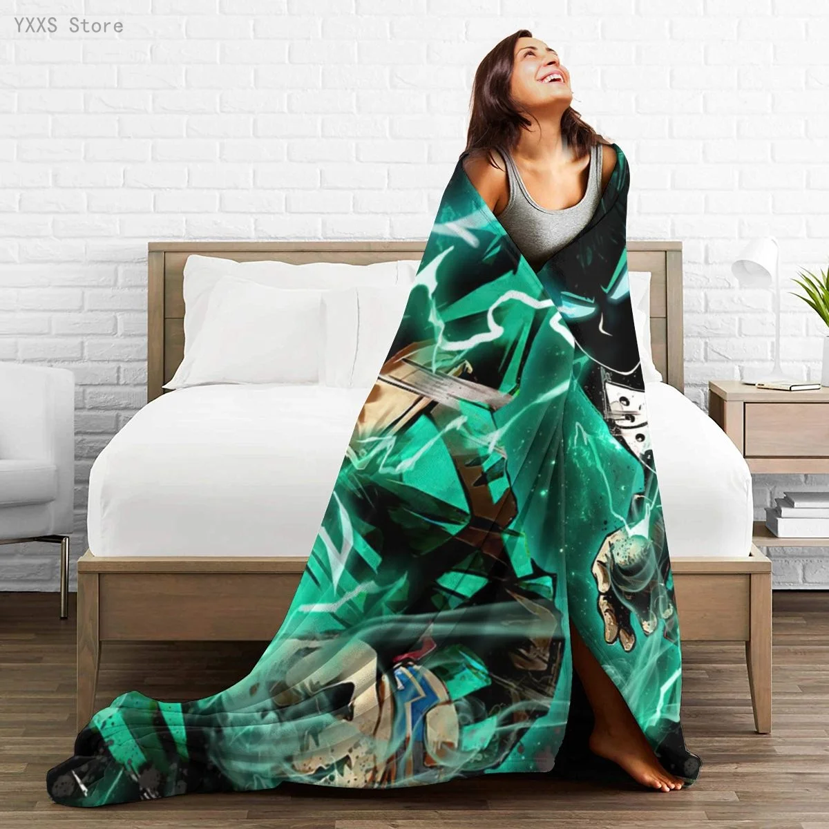 

My Hero Academia 3D Cartoon Sherpa Blanket Warm Super Soft Flannel Office Nap Bedspread Sofa Bedding Plush Quilt Plaids 1790500