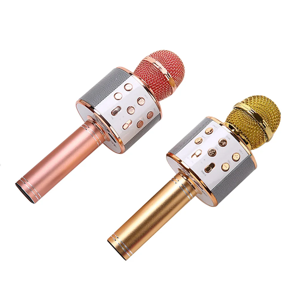 MAMEN WS 858 Bluetooth беспроводной микрофон караоке профессиональный Динамик ручной KTV