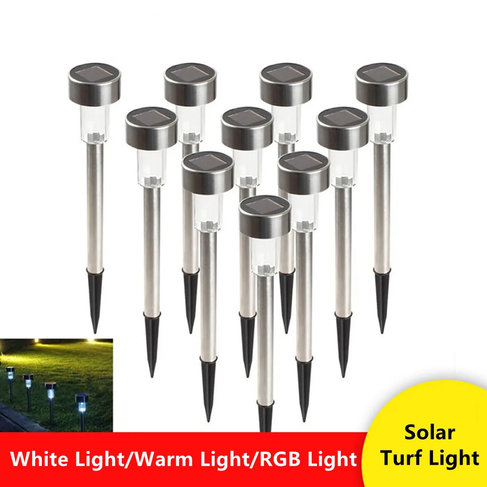 

10Pcs Solar Garden Light Outdoor Power Lantern Waterproof Landscape Decoration Lighting For Pathway Yard Lawn Lamp