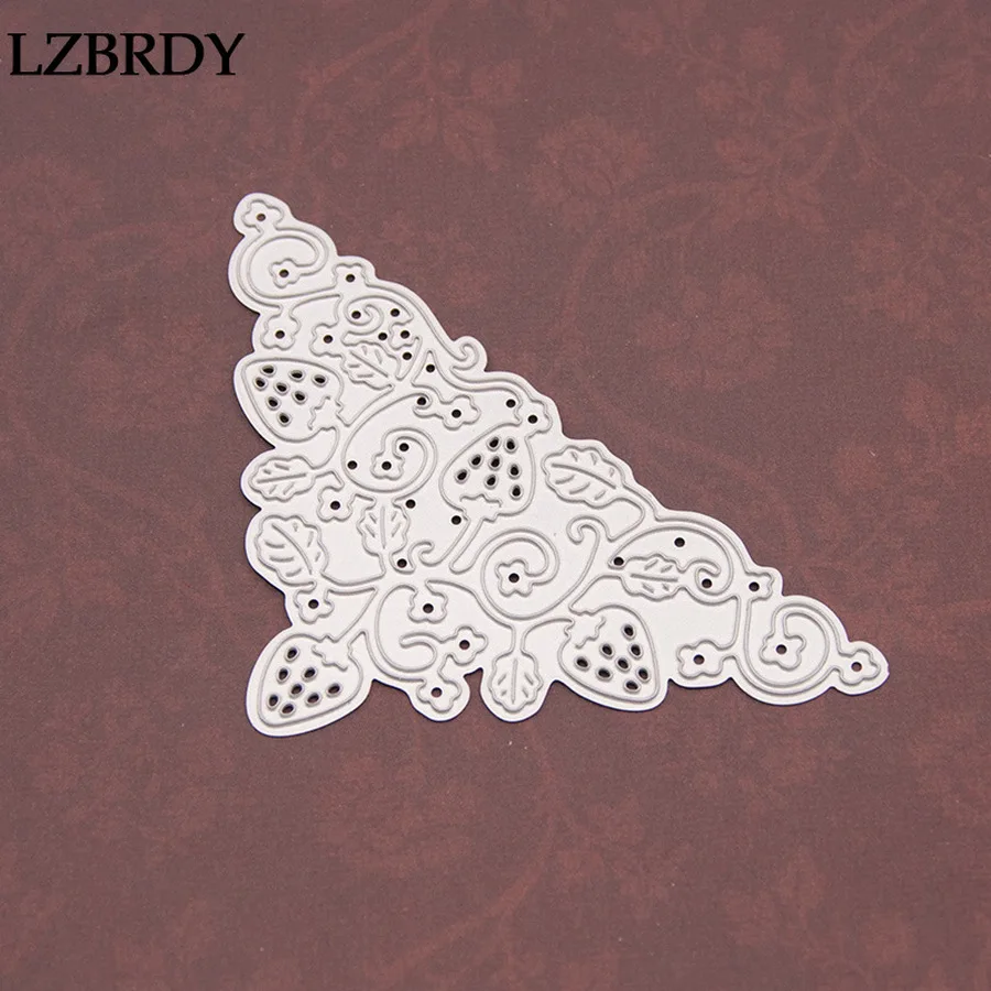 209 новые металлические Вырубные штампы с изображением листьев клубники Alinacraft для