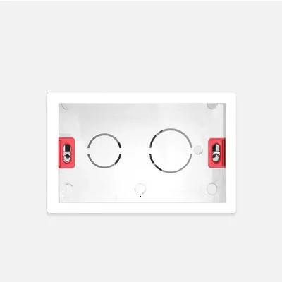 in wall mounting Стандарт США 1 комплект 2 позиционный светильник переключатель со светодиодным индикатором вкл/выкл настенный переключатель панель из нержавеющей стали 118 мм* 72 мм - Цвет: in wall mounting