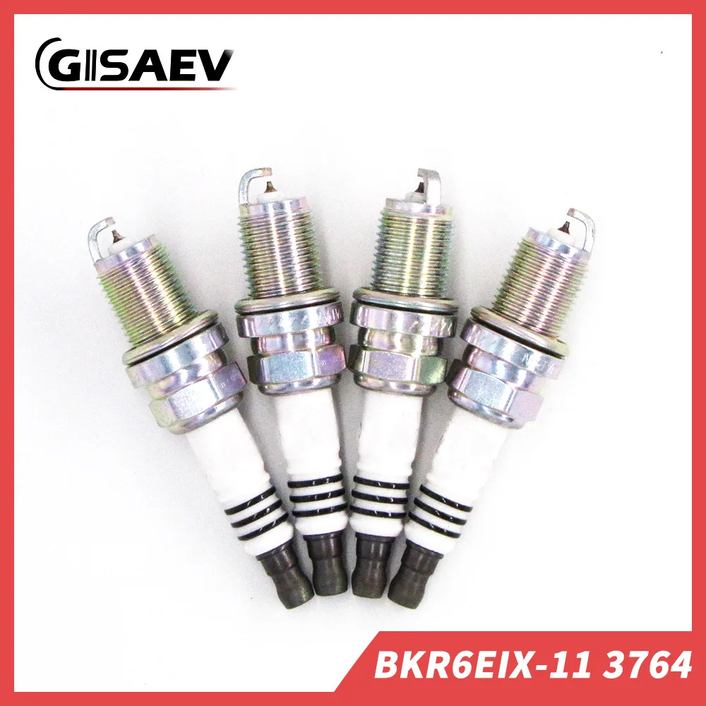 4 шт. иридиевая Свеча зажигания BKR6EIX 11 3764 для Honda Suzuki Isuzu Dodge Chevy Mazda Audi Acura Chevrolet Toyota