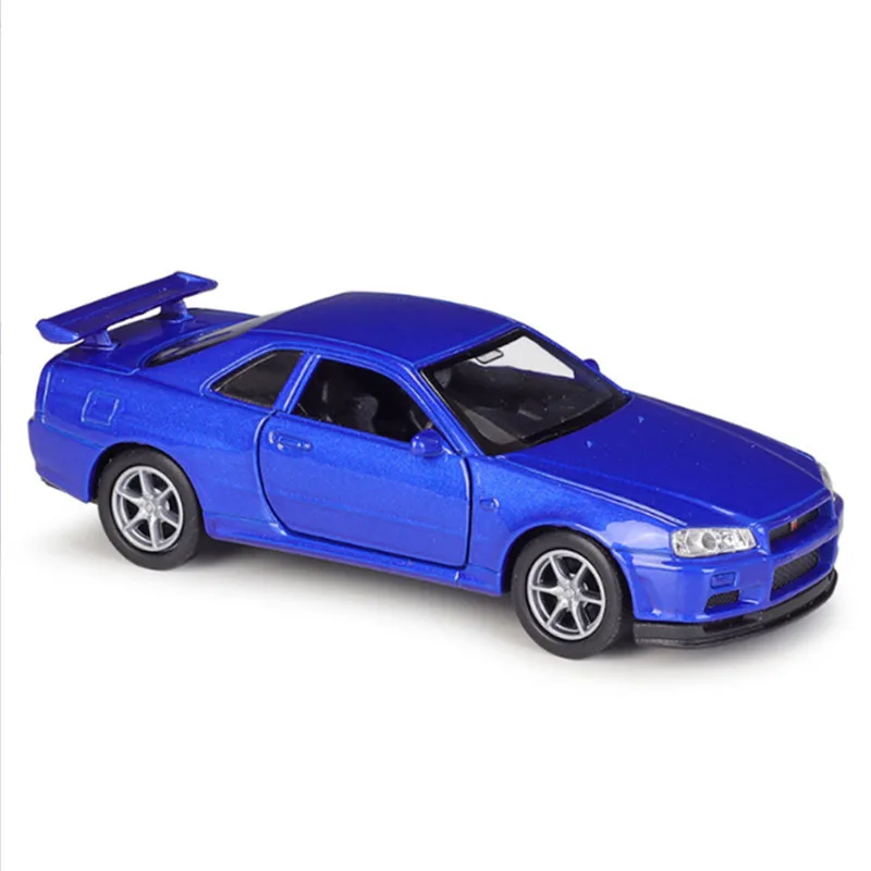 

Welly 1:36 Nissan Skyline GTR R34 High Simulation Exquisite Diecasts & Toy Vehicles Car Styling Alloy Car Model Toy Gifts