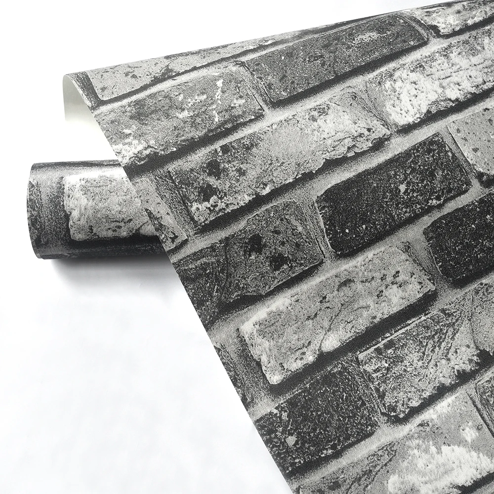 

Vintage Brick Wallpaper For Walls Roll 3D Home Decor Bedroom Living Room Restaurant Background PVC Vinyl Wall Paper Waterproof