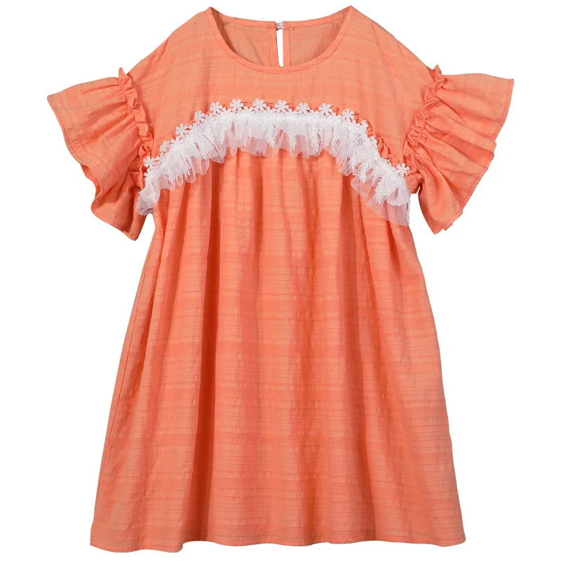 2020 New Children Lace Dress Brand Girls Baby Princess Kids Summer Cotton Jacquard Cute Toddler Clothes #5570 | Детская одежда и