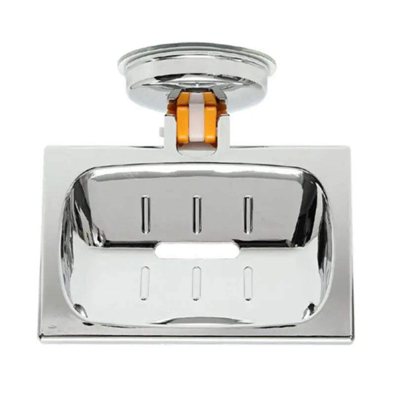 ABS сильная мыльница на присоске держатель лоток аксессуар из хрома сливной