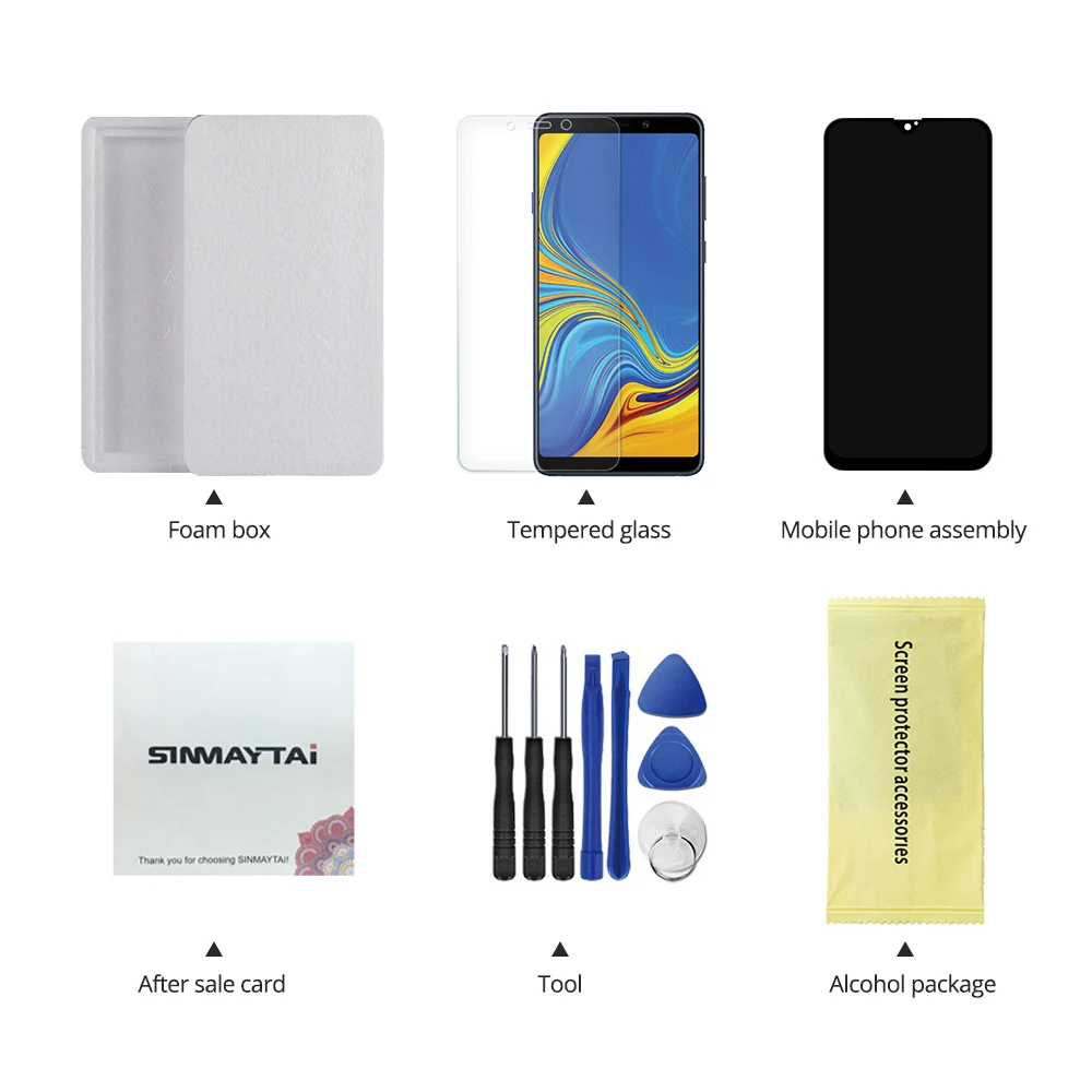 6,0 дюймов A20 дисплей для samsung galaxy A20 lcd дигитайзер A205/DS A205F A205FD A205A дисплей кодирующий преобразователь сенсорного экрана в сборе
