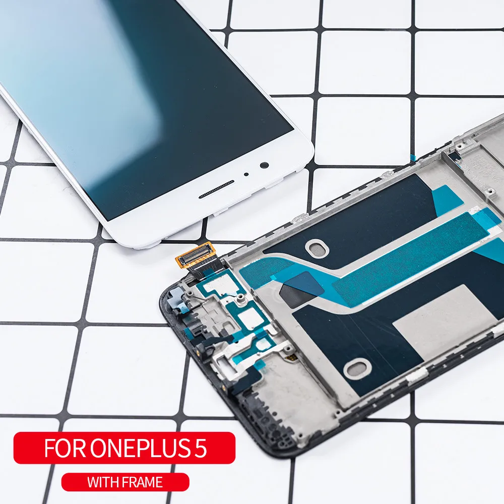 ЖК дисплей 5 дюйма OMOLED для Oneplus сенсорный экран с рамкой OnePlus сменный 1 +
