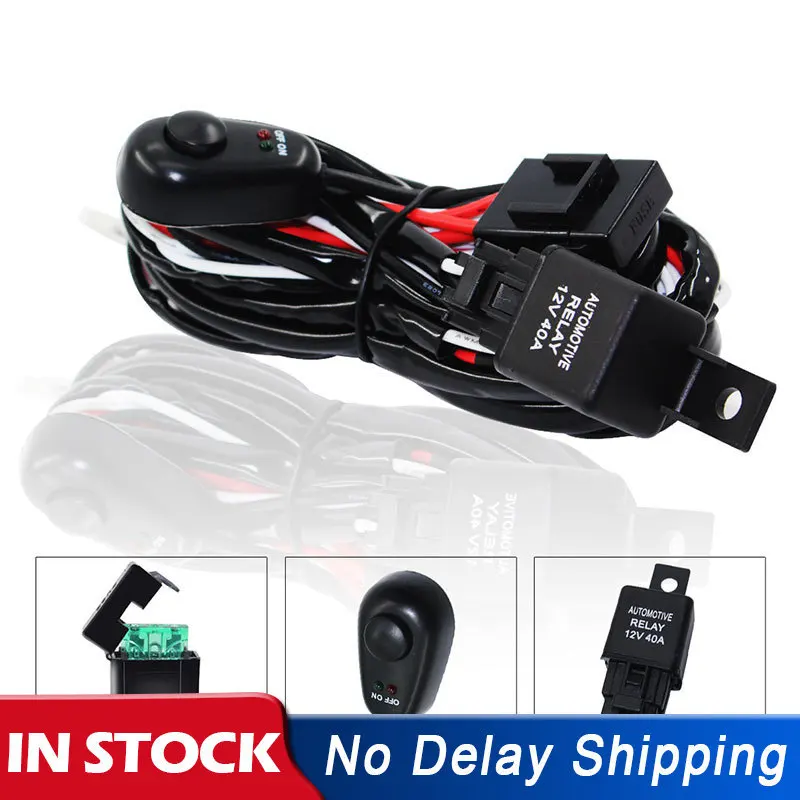 Универсальный комплект проводов для автомобильных кабелей 2 светодиода 9 16 В 180 Вт