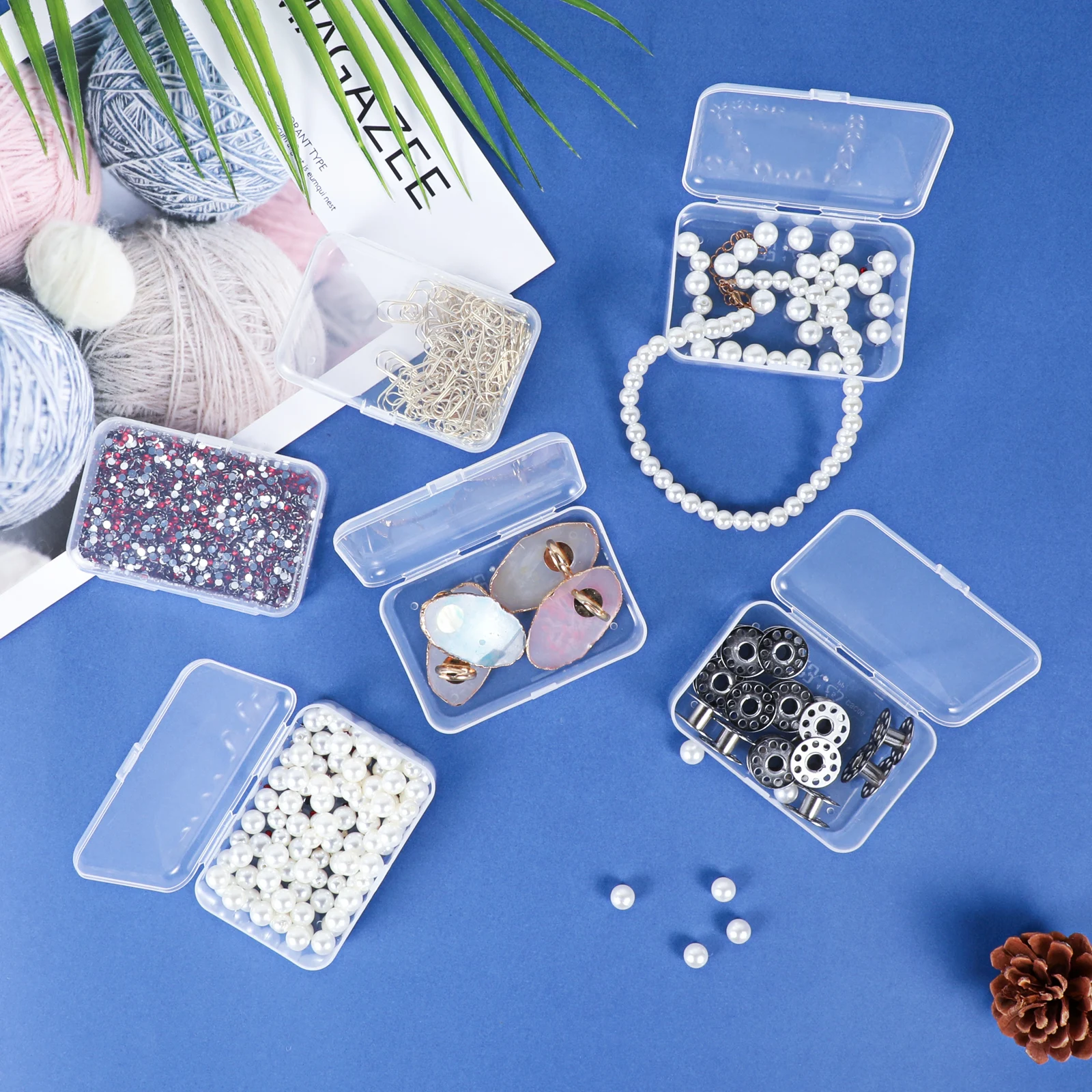 

Top Selling Transparent Plastic Storage Box Clear Square Multipurpose Display Case Plastic Jewelry Storage Boxes