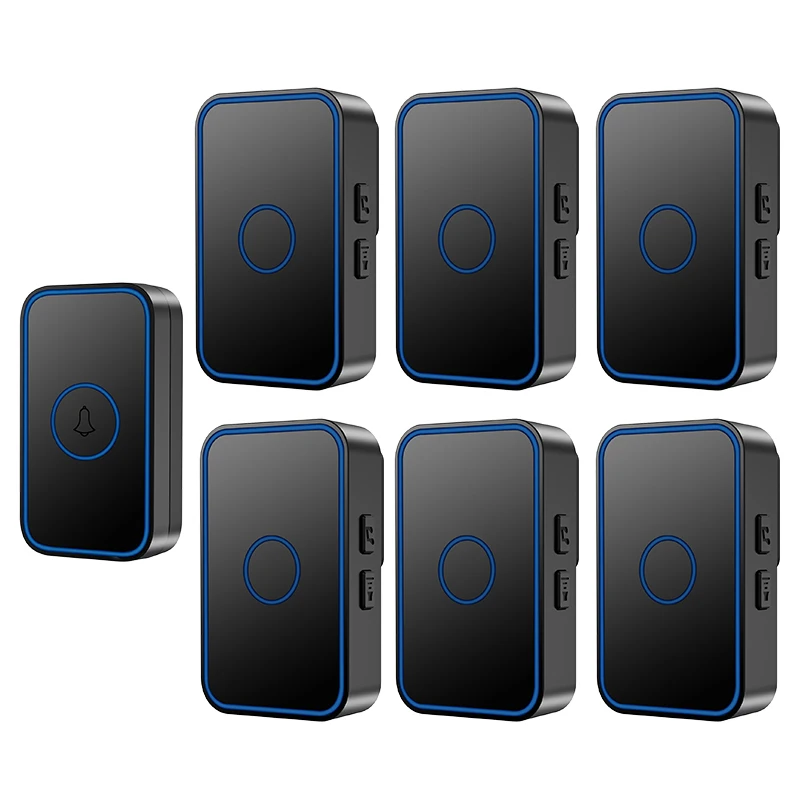 WEMEDA Wireless Doorbell Waterproof 60 Chime 5 Volume Cordle