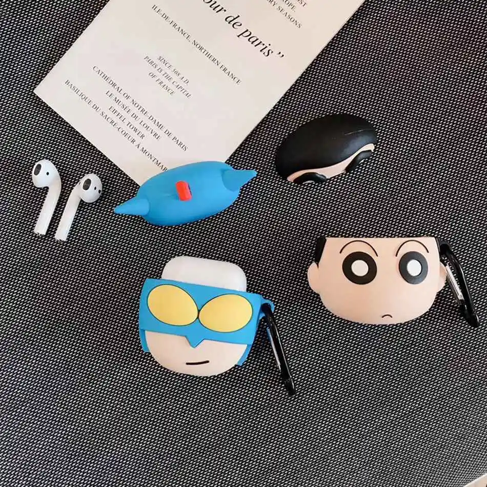 Чехол для наушников для Airpods, силиконовый чехол, Мультяшные милые чехлы для наушников для Air Pods, чехол s для Apple, Earpods, наушники, аксессуары 2