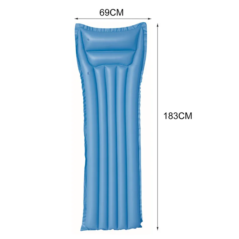 

New Outoor Inflatable Floating Row For Swimming Air Bed Pool Mattress Portable Inflatable Beach Water Hommock Lounger 183*69cm