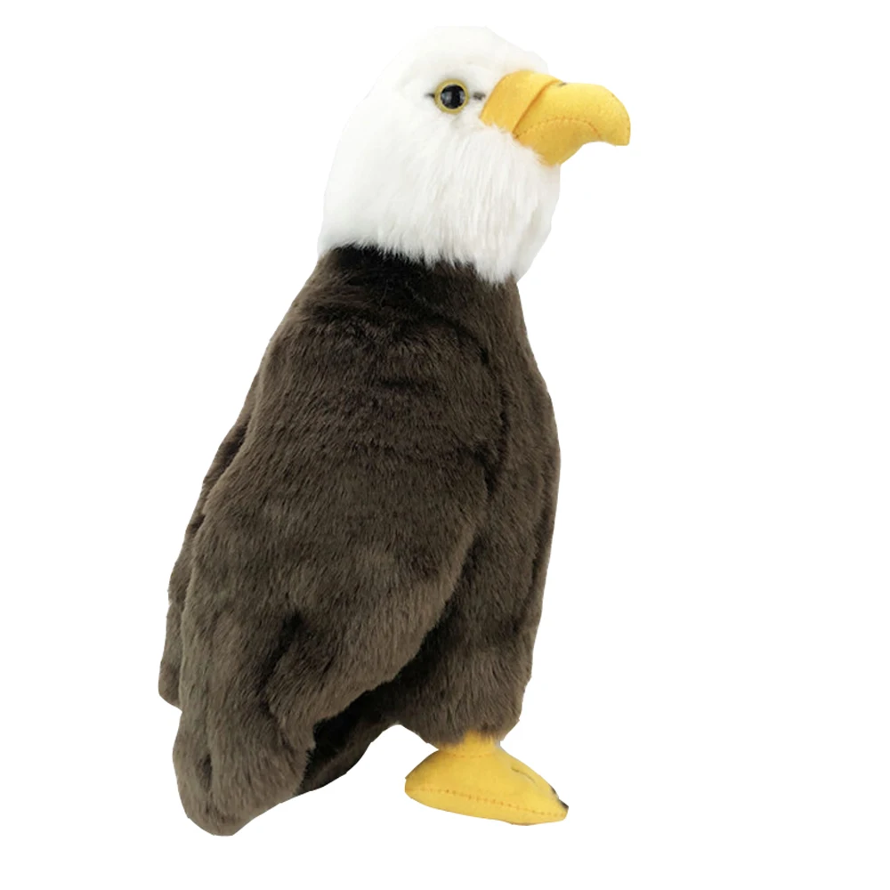 Cute Animal Simulation Animal Bald Eagle Doll Children Plush Toy Kid Stuffed Gift