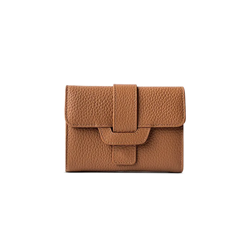 

Bemoreal Women's Wallet Genuine leather short Luxury candy color leather wallet hasp ID card holder small ladies slim coin purse