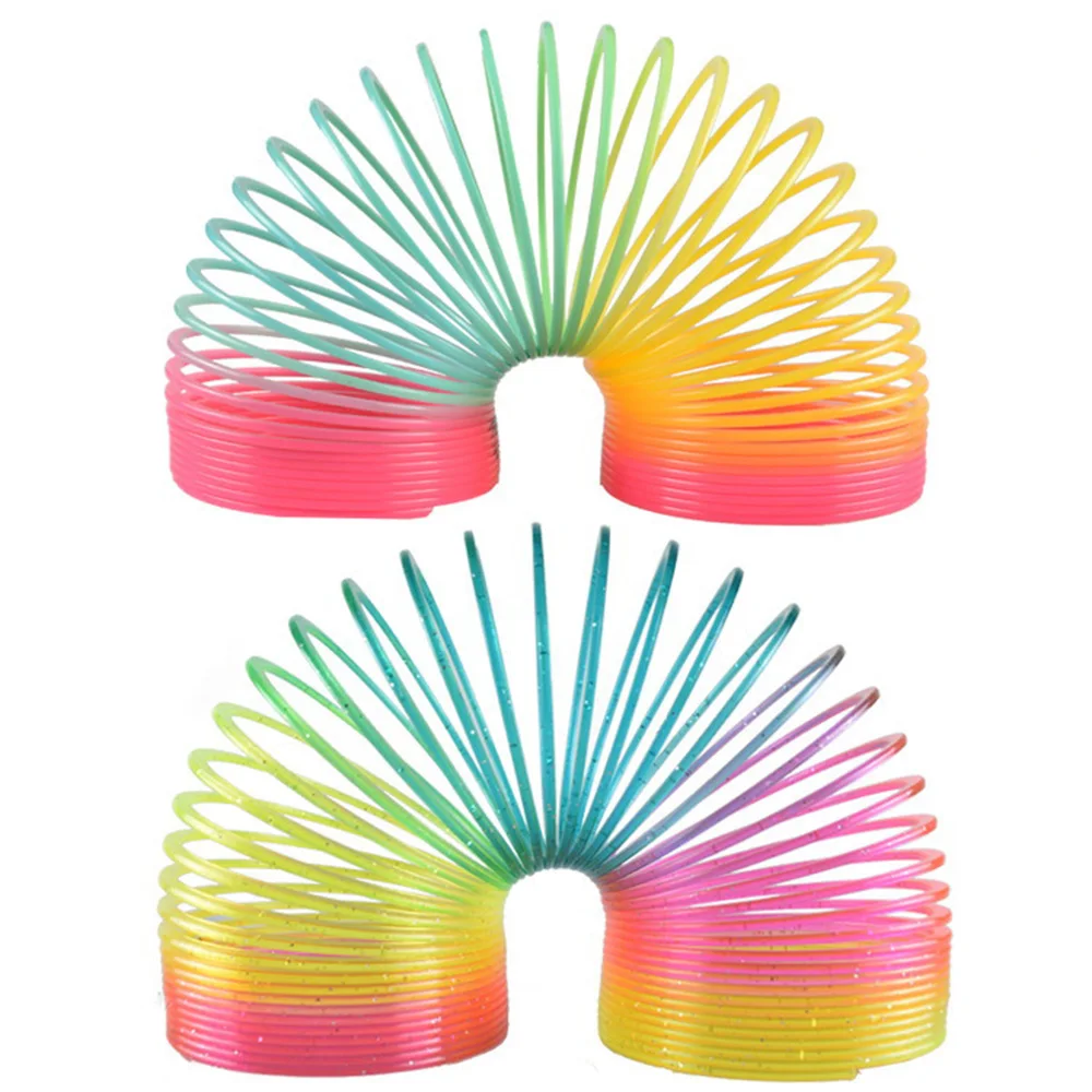 1Pcs Color Magic Bounce Toys Board Games for Children Anti-stress Ring Spring Rainbow Game Kids Creative Funny Gifts | Игрушки и хобби