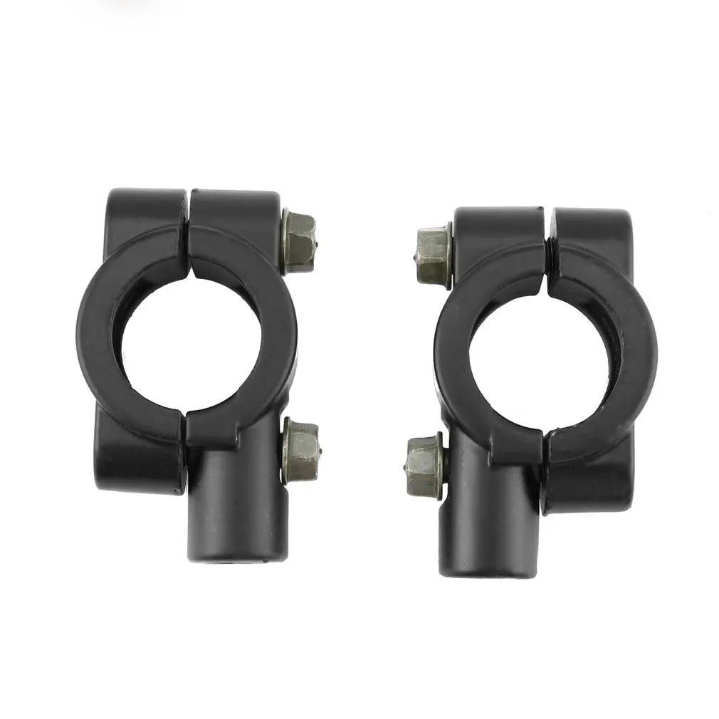 2 Pcs Universal Motorcycle Black/Chrome Handlebar Rearview Mirror Mount Adapter Holder Clamp For Honda 8MM/10MM | Автомобили и