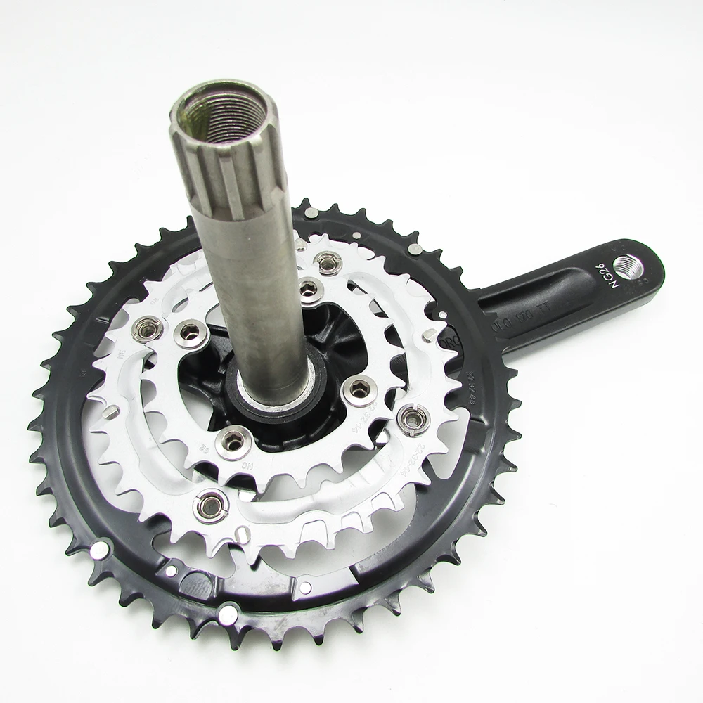 Проколесо 44/32/22T 9 Скорость MTB велосипед диаметра окружности болтов(170 мм 104BCD звездочки велосипедный шатун комплект нижнего белья с открытой зубчатая пластина шатун со звездочками для велосипеда