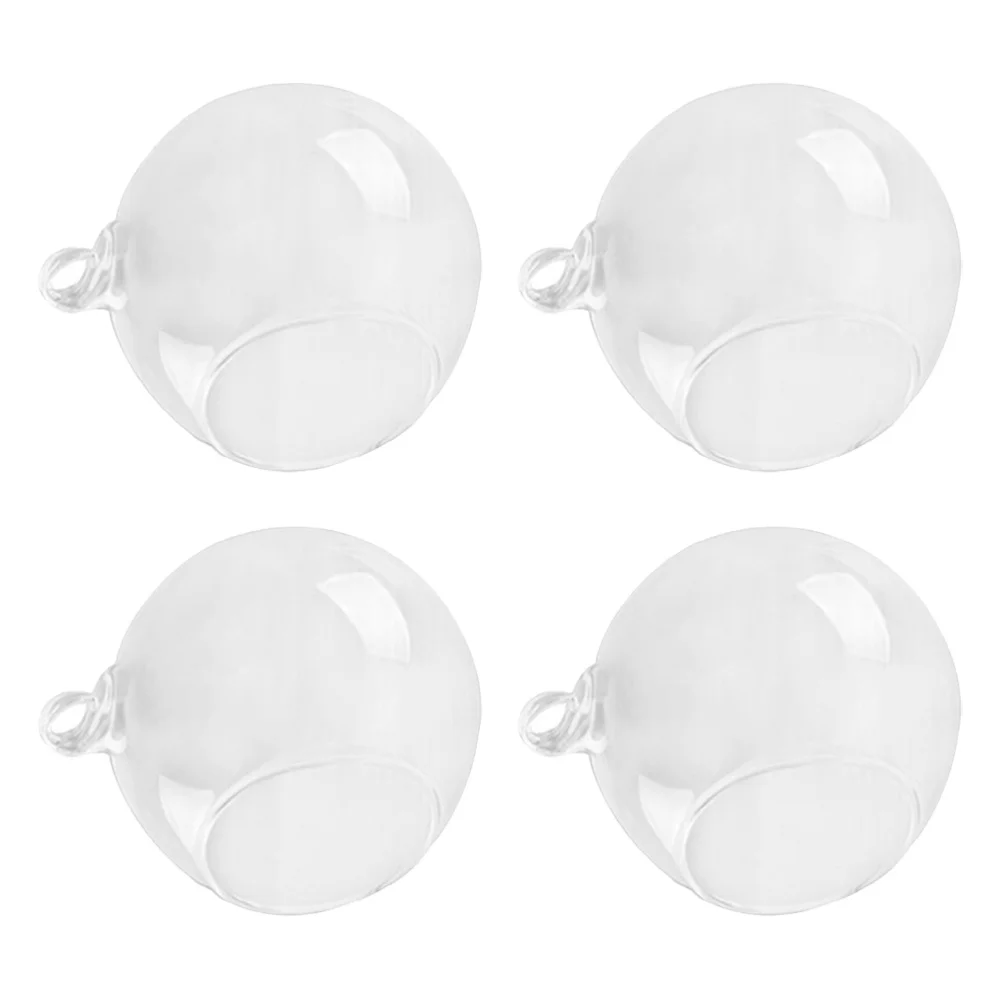 4 шт. прозрачная подвесная стеклянная ваза Форма шарика цветок террариумные