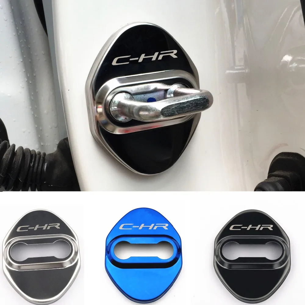 Отделка дверного замка защитный чехол с эмблемой для Toyota C HR CHR accossories