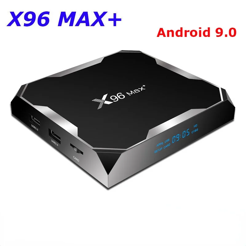 Смарт ТВ-приставка X96 Max plus Android 9 0 Amlogic S905X3 4 ГБ 64 32 8K Wi-Fi 2 4/Φ 4K X96Max + телеприставка 16 PK