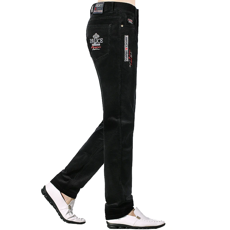 Брюки мужские вельветовые прямые удобные трендовые Стрейчевые штаны для