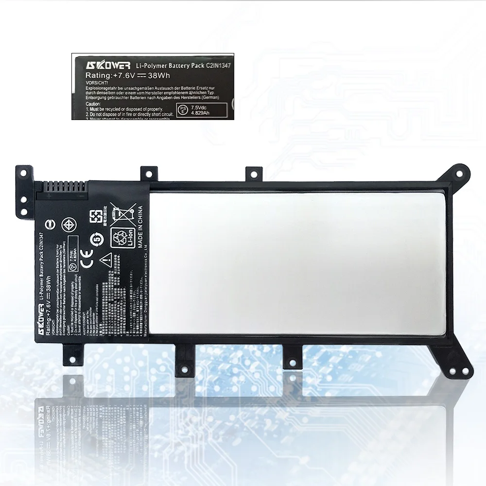 SKOWER Аккумулятор для ноутбука Asus X555 X555L X555LA X555LD X555LN X555MA Series C21N1347 38 Втч + Бесплатные