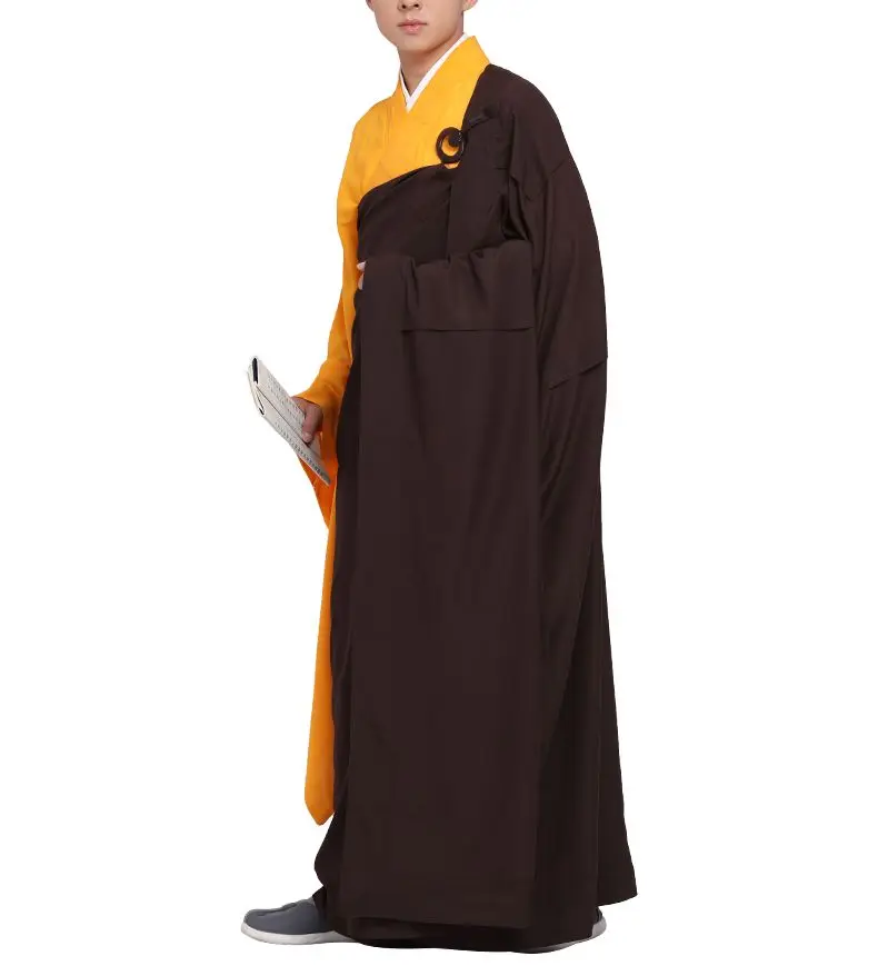 Унисекс высокое качество буддийский будда cassock kesa robe zen lay shaolin monk кунг фу костюмы
