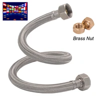 stainless steel shower hose plumbing hoses encryption hose spring explosion proof tube bathroom accessories double buckle