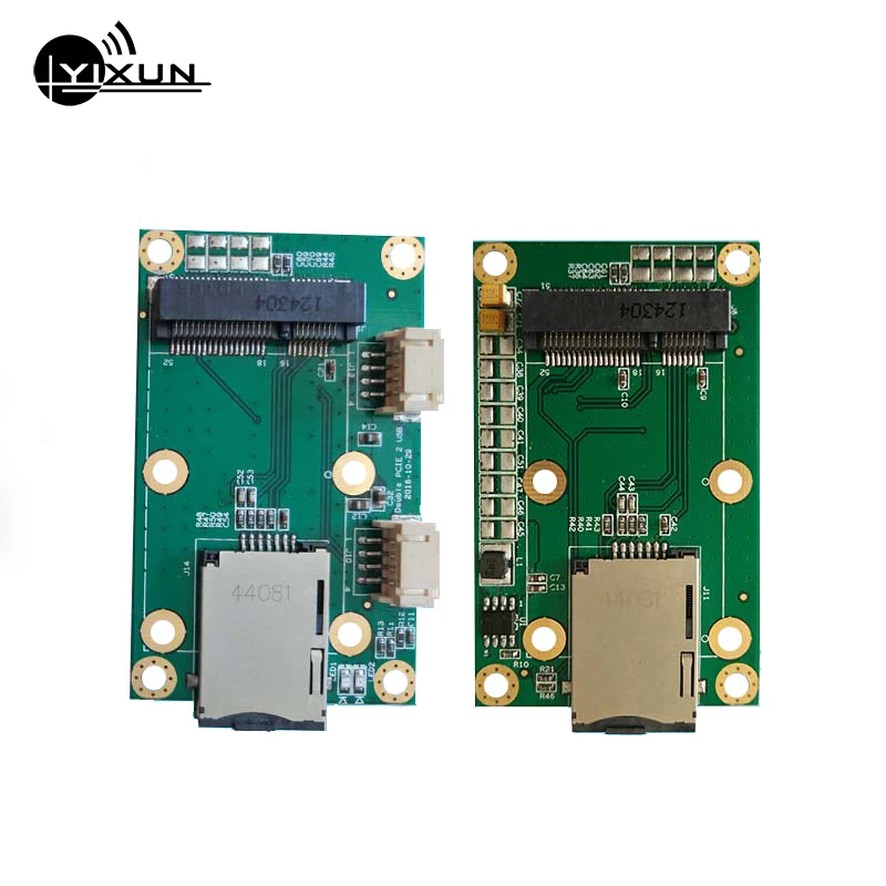 Макетная плата с двойным мини-адаптером pcie на USB со слотом для двух SIM-карт UIM 3г 4G