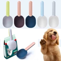 pet cat dog feeding scoop dog food shovel mutli function spoon with sealing bag clip creative measuring puppy bag clip cup