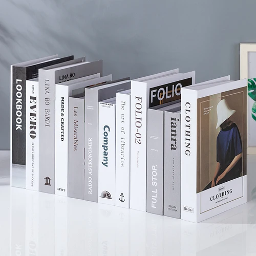 12-200 креативное моделирование украшения реквизит современные поддельные книги Имитационные книги Гостиная ТВ шкаф книги аксессуары для мебели - Цвет: 12 books
