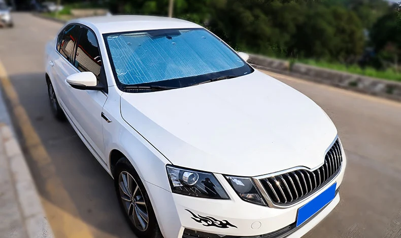 Lsrtw2017 окна автомобиля козырек от солнца коврик теплоизоляция для Skoda Octavia A7 аксессуары для интерьера
