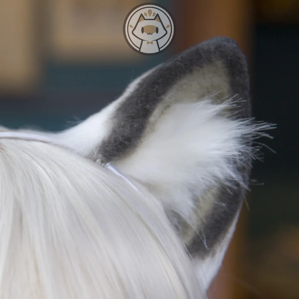 MMGG Новый Arknights SilverAsh уши Hairhoop Головные уборы для рождества и Хэллоуина Косплэй
