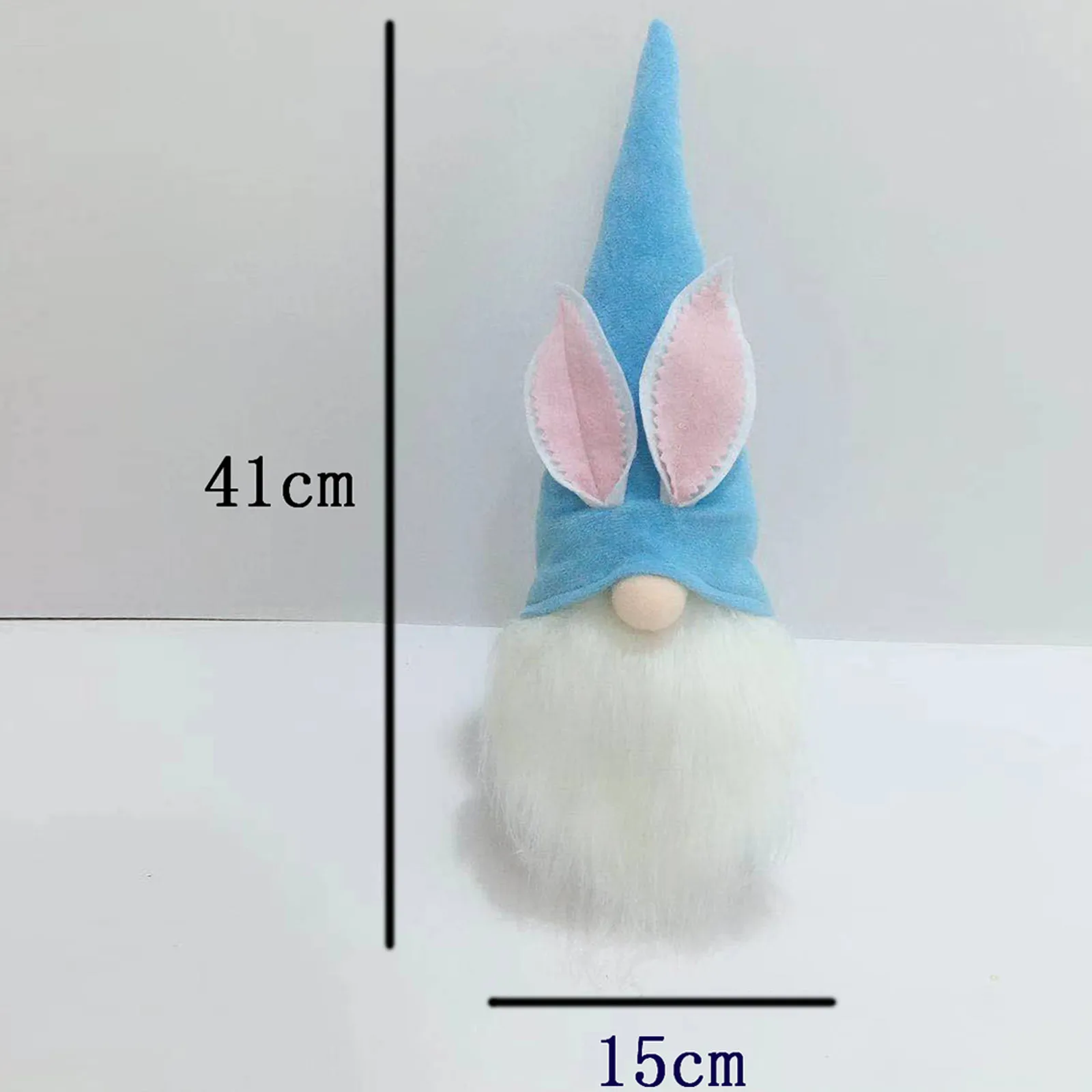 

40cm Easter Cartoon Warm Light Bunny Shape Cute Decoration Easter Faceless Doll Ornaments Easter Plush Home Party Decor Kids Toy