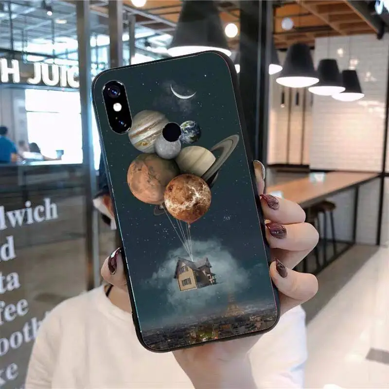 

Space Planets Earth Mars Phone Case For Xiaomi Redmi 7 8 9t 9se k20 mi8 max3 lite 9 note 9s 10 pro