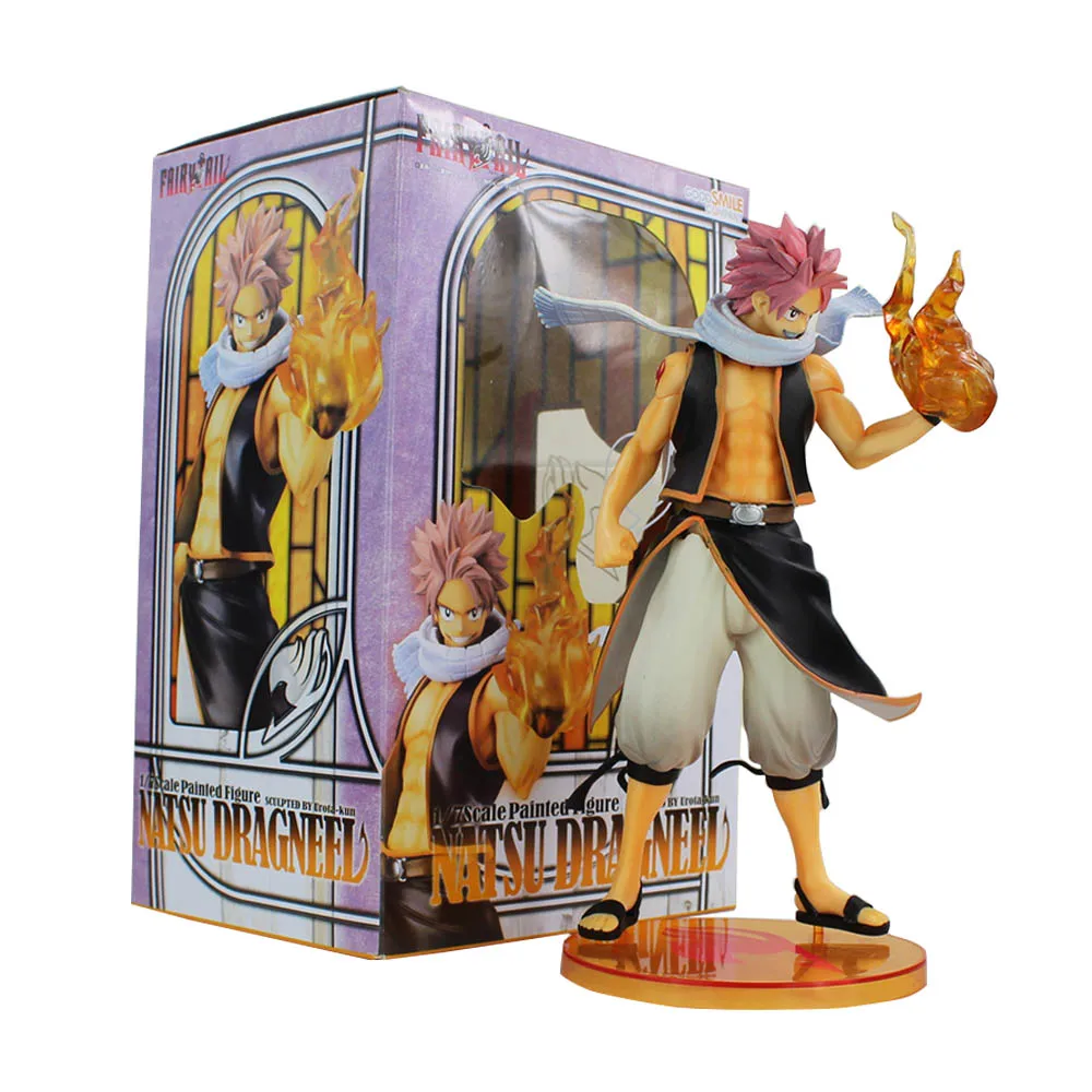 

Retail 1 Piece 10'' 25cm Fairy Tail Natsu Dragneel PVC Action Figure Toy Collective Doll With Box Free Shipping