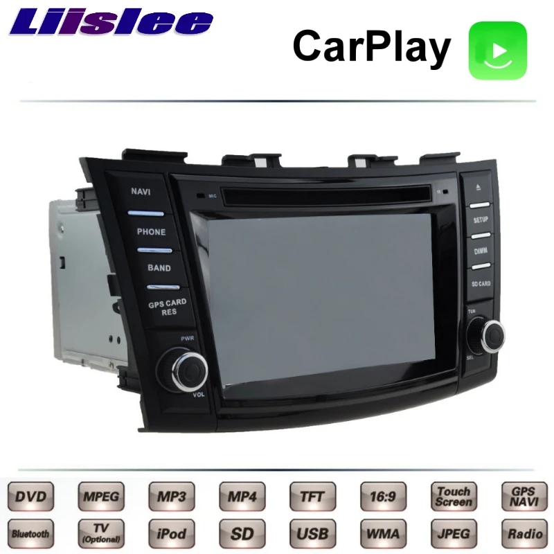 Liislee для Suzuki Swift DZire 3 Maruti 2010 ~ 2019 Автомобильный мультимедийный телевизор DVD GPS Радио