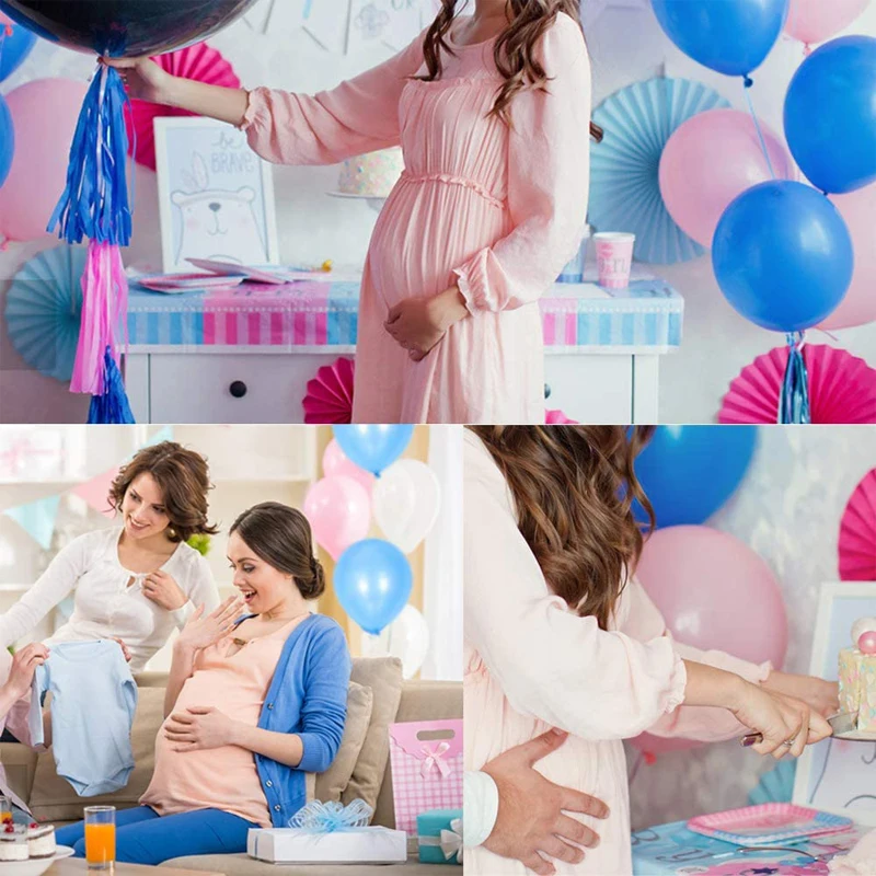 88 шт./компл. пастельные синие и розовые воздушные шары с большим воздушным шаром 36