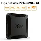 Smart TV Box Allwinner H313 X96Q Android 10 Quad Core X96 Q Декодер каналов кабельного телевидения Media Player Поддержка Google Play Youtube голосовой BOXTV