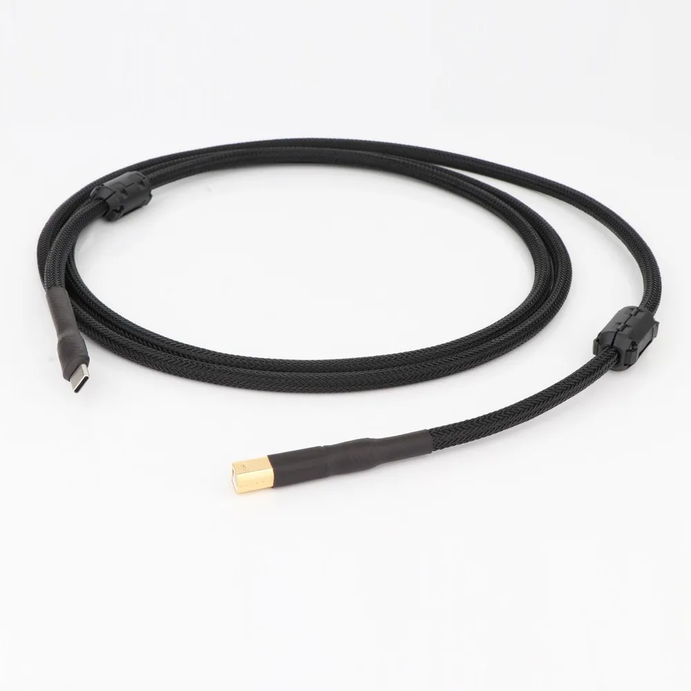 

HiFi USB C To B Cable USB Type C To B Audio Data Cable 5N DAC Otg Macbook Pro Mobile Phone Thunderbolt DAC Cable