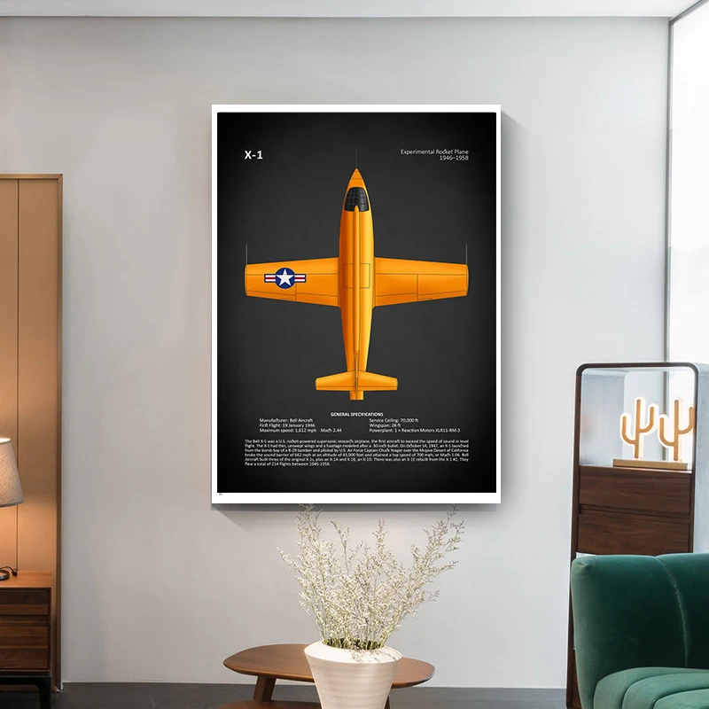 Плакат военный фанат школьное обучение самолет всемирно известный боец самолёт