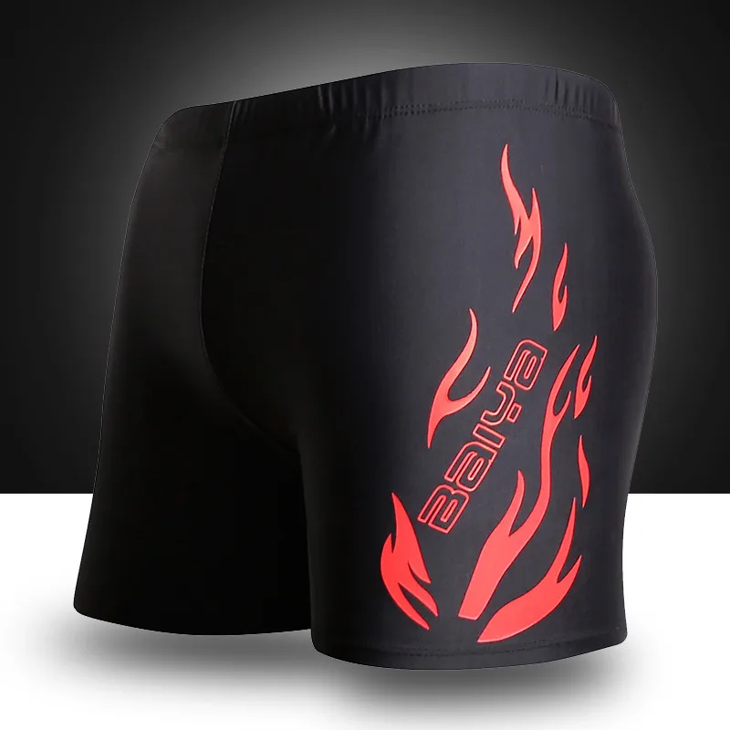 Мужские плавки с принтом пламени купальник купальный костюм пляжные боксеры