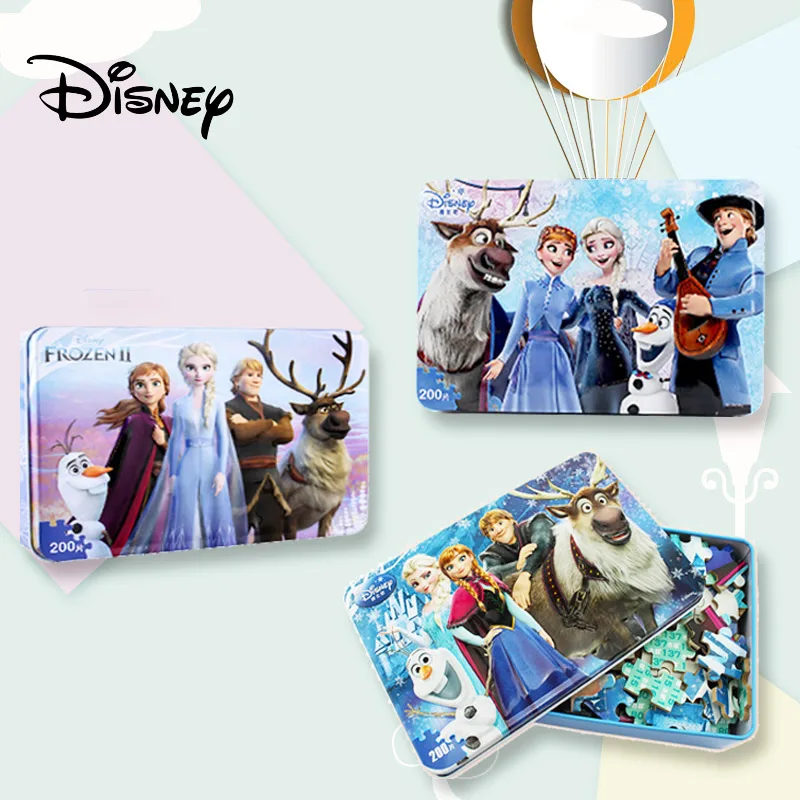 

Disney 3d Puzzle / Frozen 2 Puzzle 200 Pieces Children's Educational Toy Wooden Puzzle Mickey Minnie Puzzle Aisha Kids Puzzle