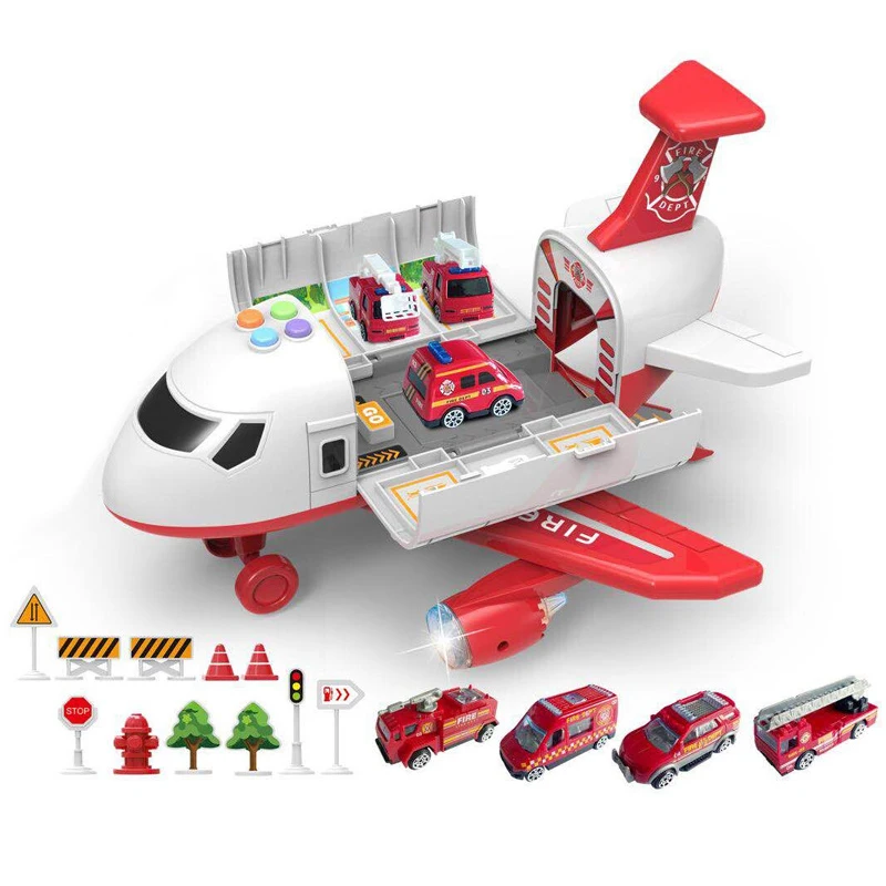 

Large Size Toy Simulation Track Inertia Aircraft Car Music Story Children Passenger Plane Toy Airplane Model Kids Airliner Gift