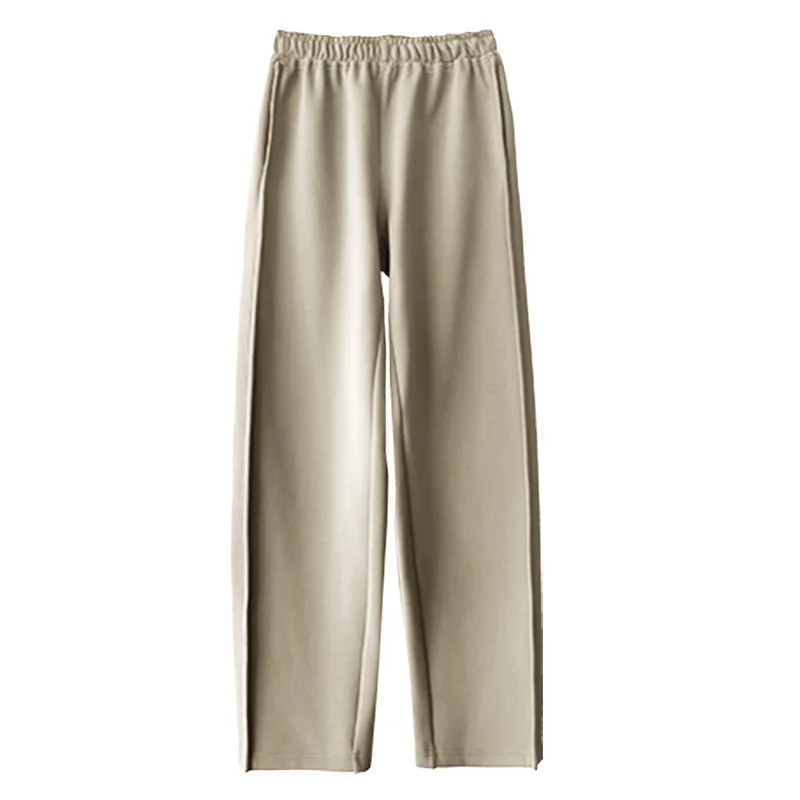 

Popular women's new wide leg spring and autumn high waist casual banana pants baggy straight pants694019