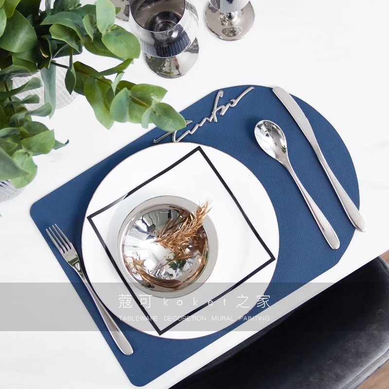 Серебряный современный креативный набор столовых приборов с толстым дизайном