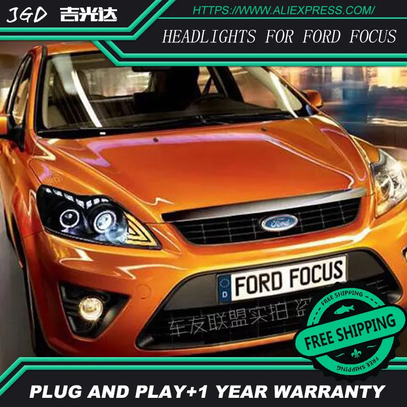 Автомобильный Стайлинг HID светодиодный Ford Focus фары Hernia аксессуары для лампы чехол